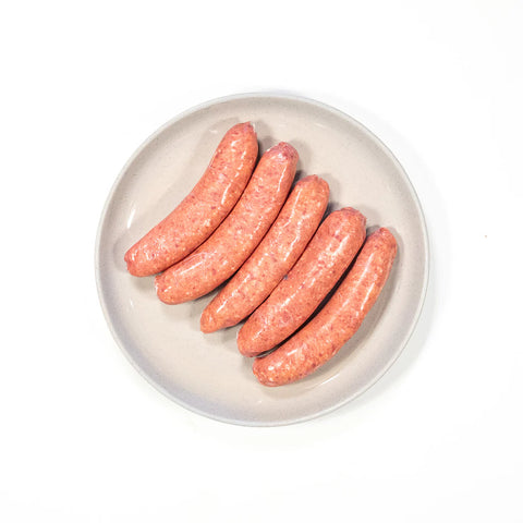 Gourmet beef sausage